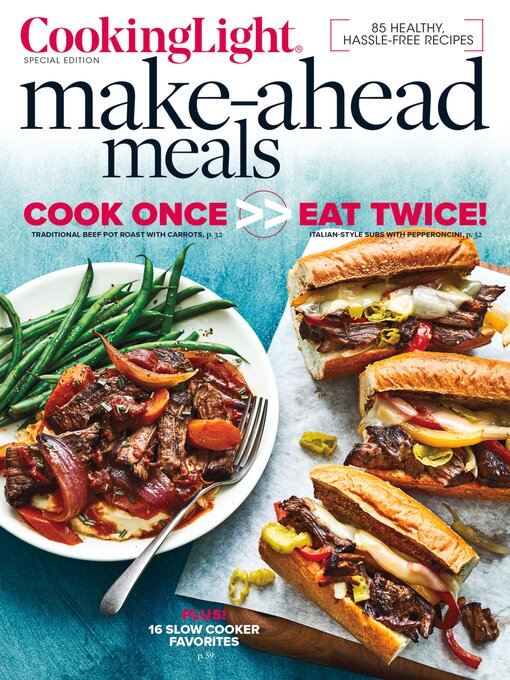 Title details for Cooking Light Make-Ahead Meals by Cooking Light - Available